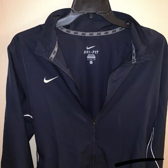 Nike Jackets & Coats | Nike Fit Dry Active Wear Mens Zip Up Navy Blue | Poshmark